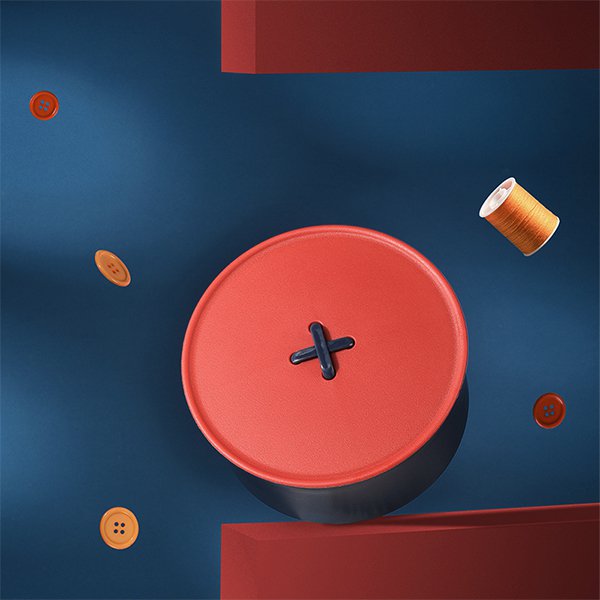 鈕扣造型針線收納盒-附縫紉工具