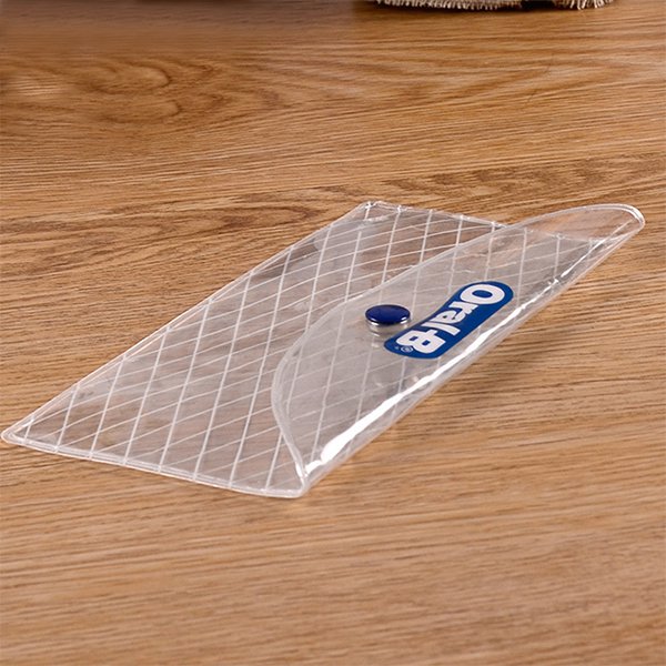 PVC透明扣式文件袋