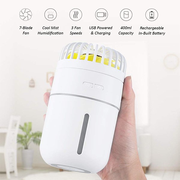 USB附風扇加濕器-400ml