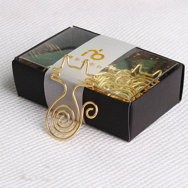 金屬貓咪造型迴紋針組-24入組