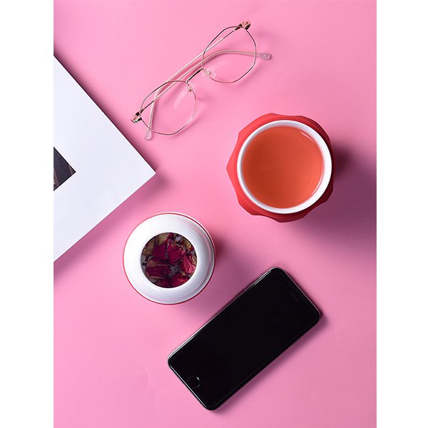 220ml便攜式陶瓷茶具組-附濾茶器