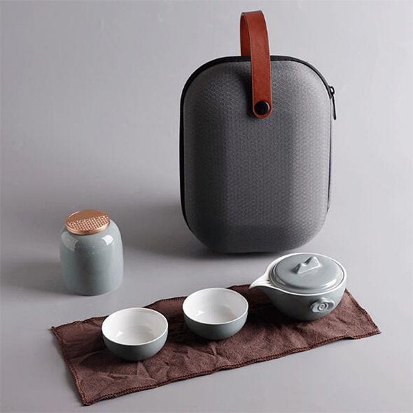 一壺兩杯陶瓷茶具組