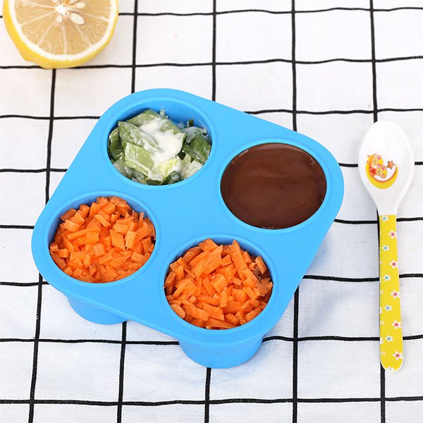 矽膠冰盒可摺疊嬰兒食品盒