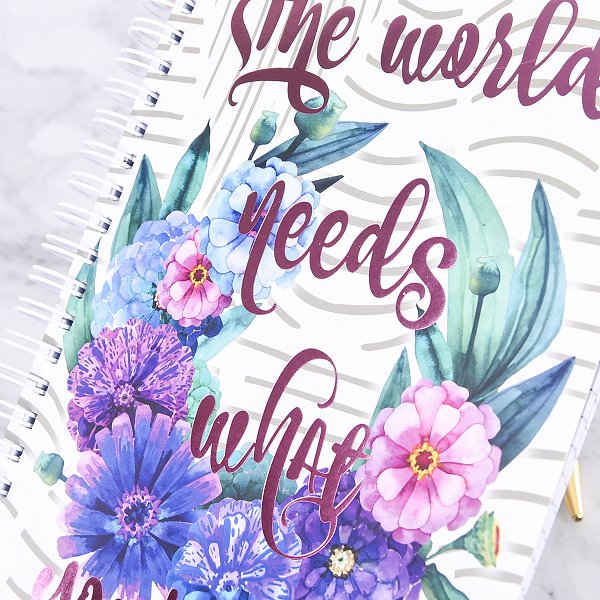 A5彩色燙印印刷筆記本