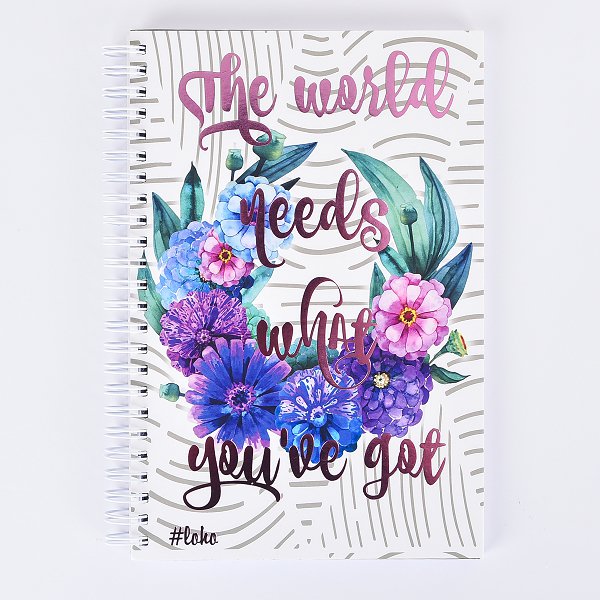 A5彩色燙印印刷筆記本