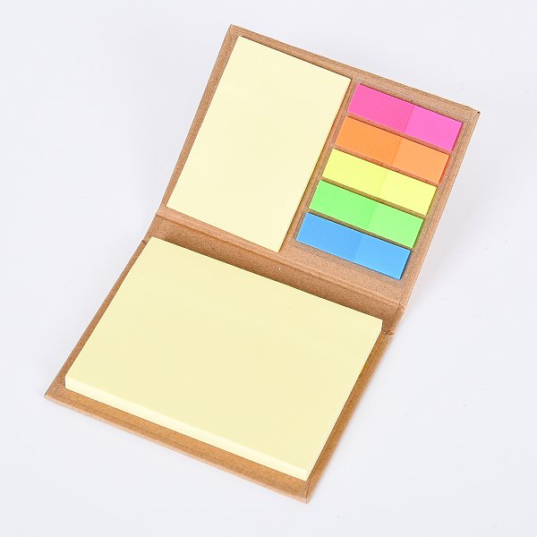 三合一便利貼-牛皮硬殼封面