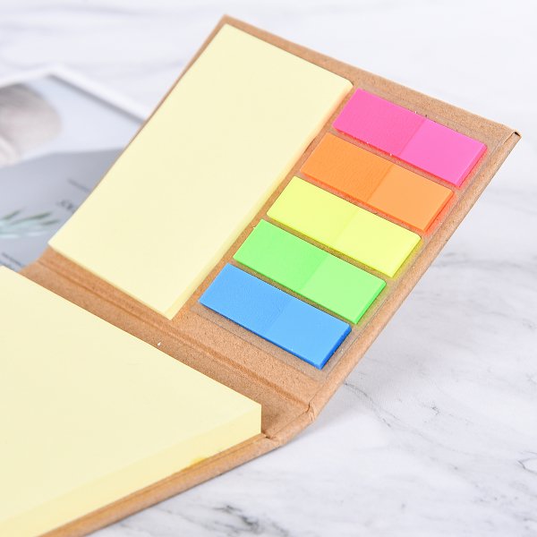 三合一便利貼-牛皮硬殼封面