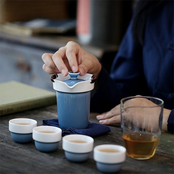 200ml一壺四杯陶瓷茶具組