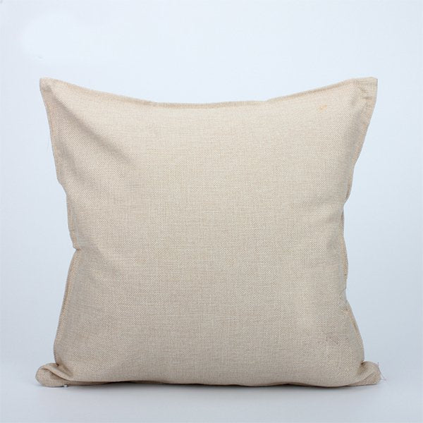 棉麻熱轉印抱枕-雙面彩印