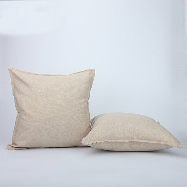 棉麻熱轉印抱枕-雙面彩印