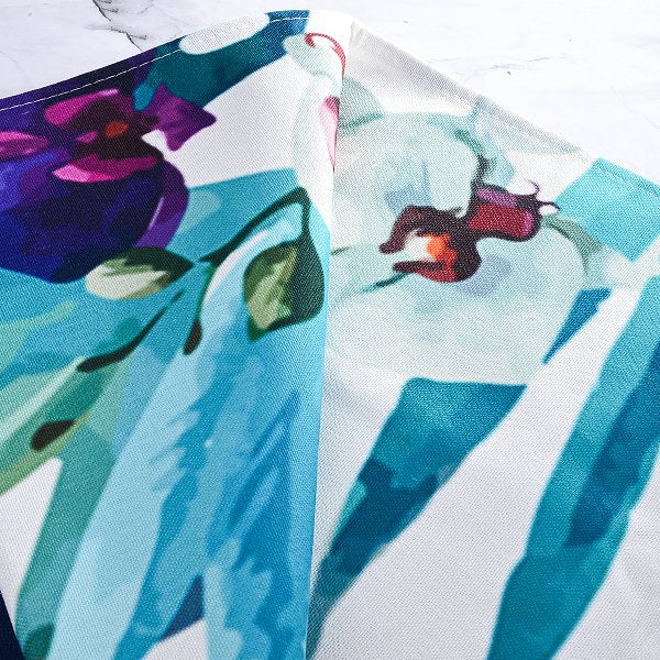 穿桿門簾-對開式-薄款棉麻