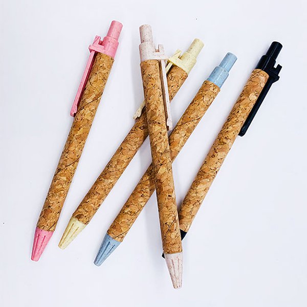 環保小麥軟木塞廣告筆