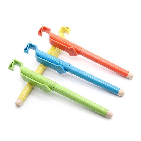 附手機架小麥廣告筆