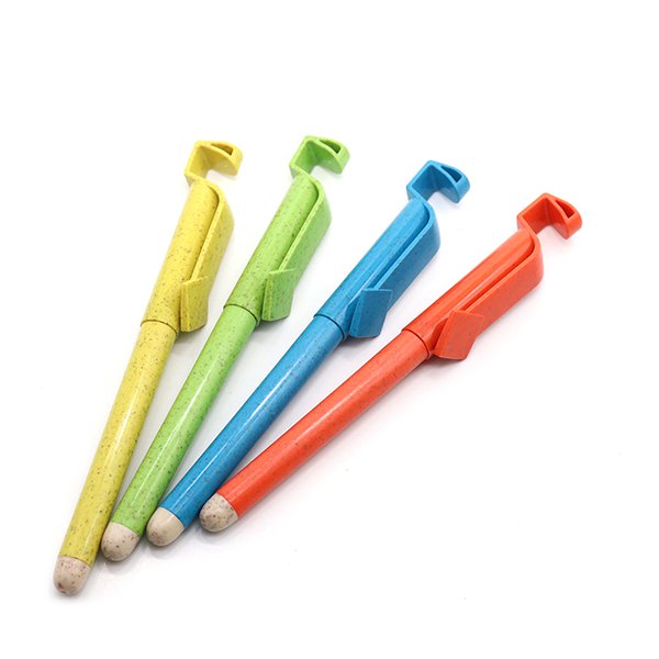 附手機架小麥廣告筆