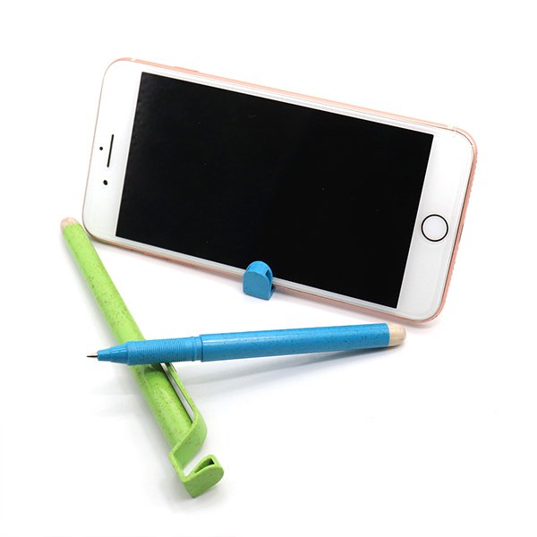 附手機架小麥廣告筆