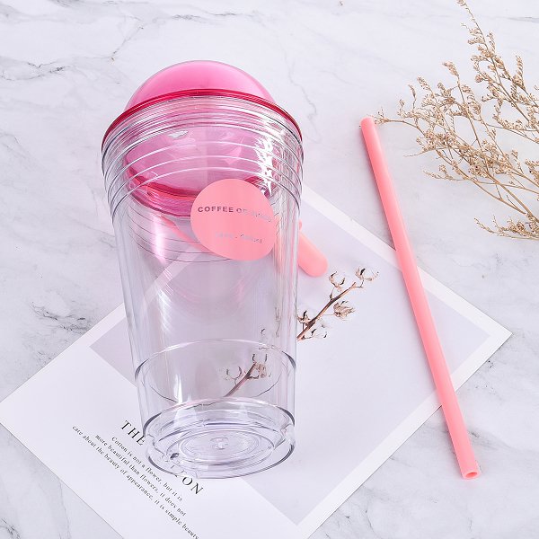 560ml雙層塑料杯