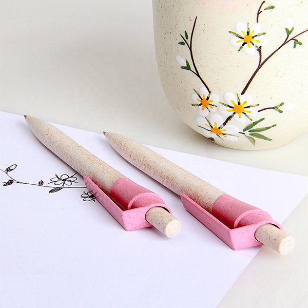 高品質小麥環保黑色墨水廣告筆