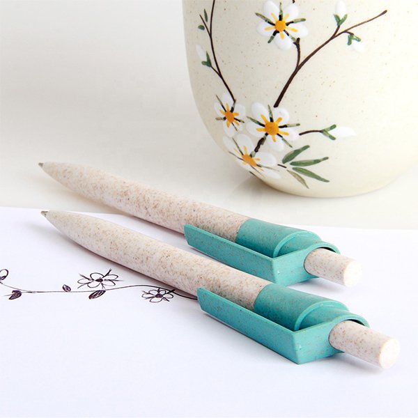 高品質小麥環保黑色墨水廣告筆