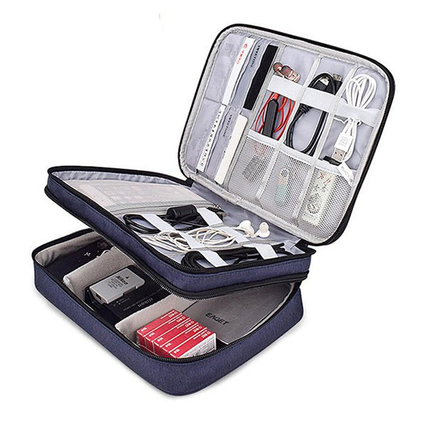 雙層3C數位收納旅行包-大號