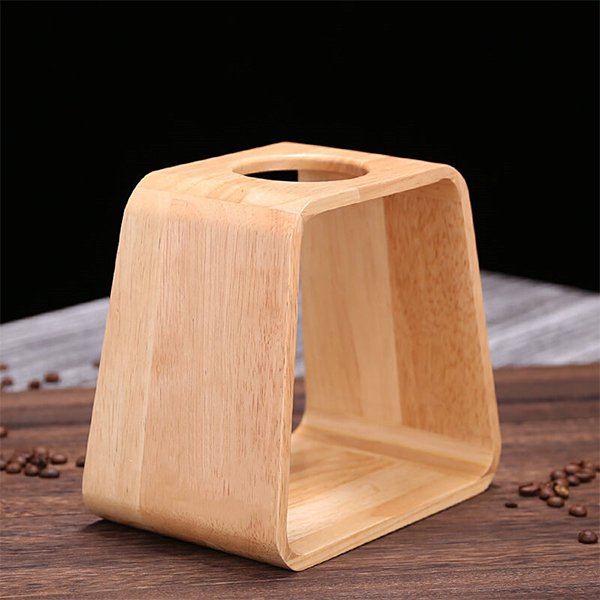 橡膠木手沖咖啡支架