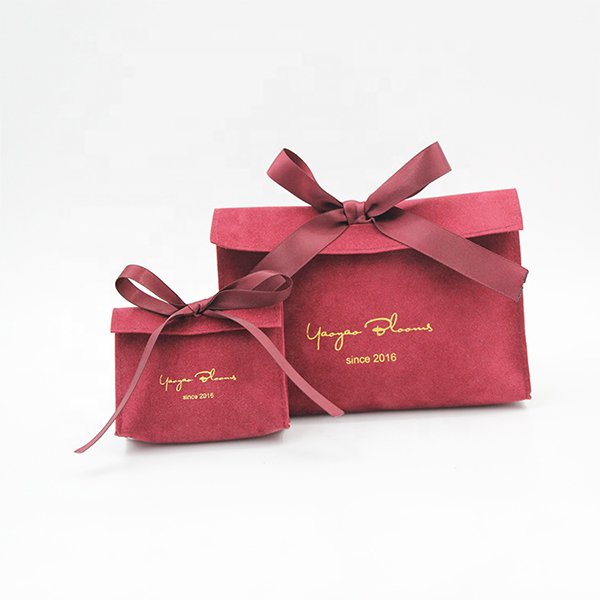 高級感絨布蝴蝶結首飾袋