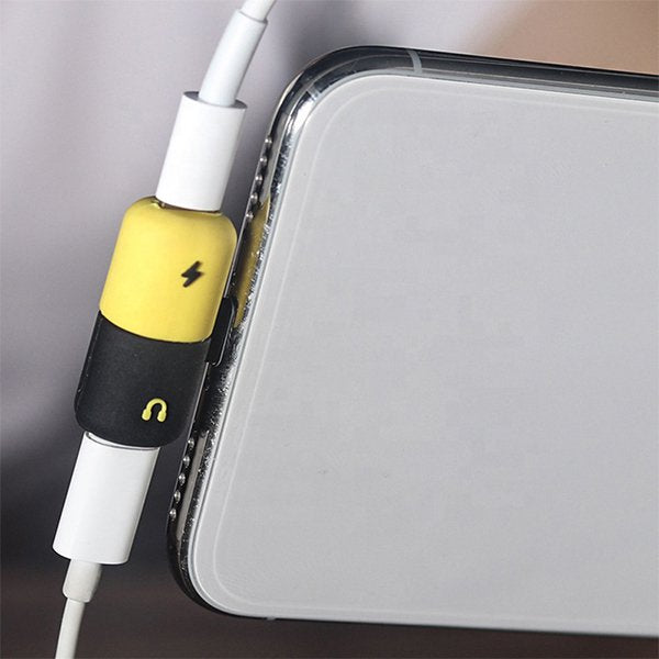 膠囊造型蘋果耳機充電二合一轉接器