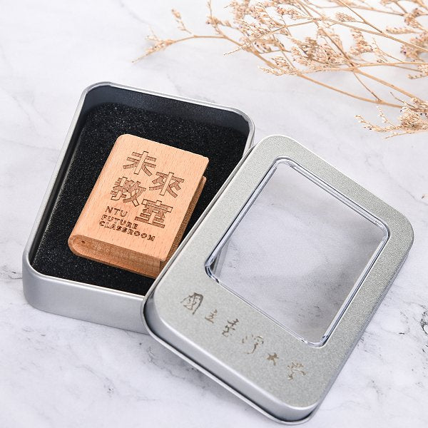 書本造型木製隨身碟