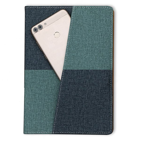 25K二色拼接PU筆記本