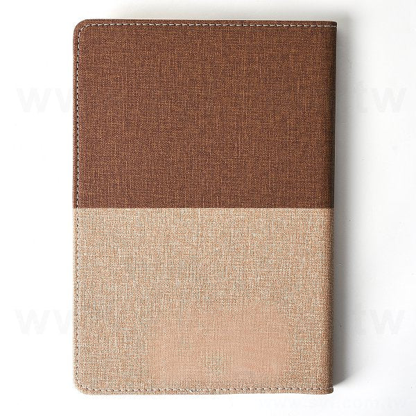 25K二色拼接PU筆記本