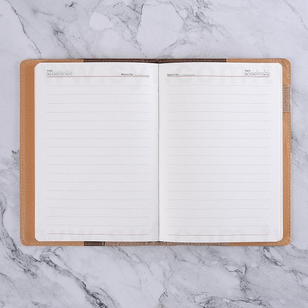 25K二色拼接PU筆記本