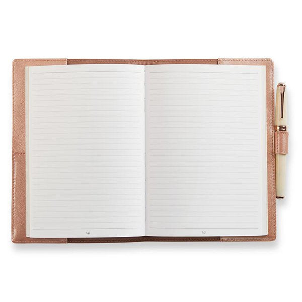 25K玫瑰金皮套烙印平裝工商日誌