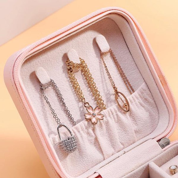 單層飾品盒-方形PU首飾盒