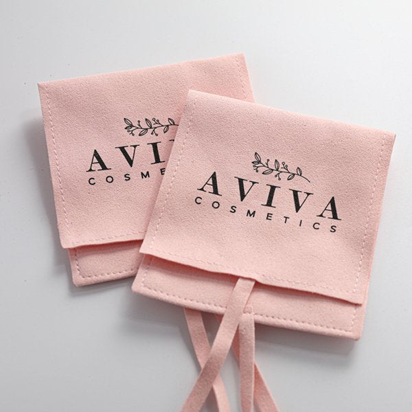 麂皮包裝收納袋-緞帶綁繩首飾袋