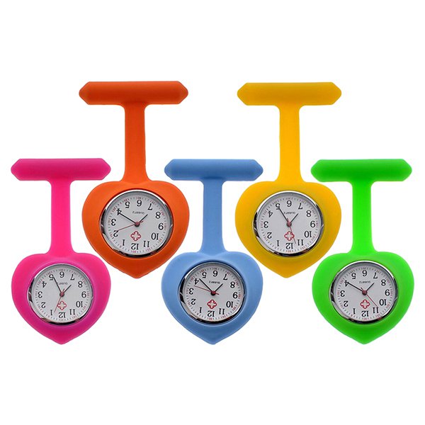 護士掛錶-心型矽膠手錶