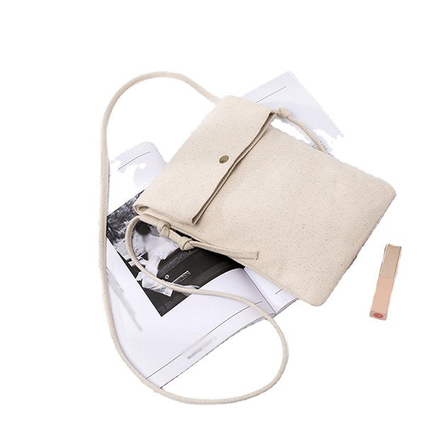 文青帆布側背小包