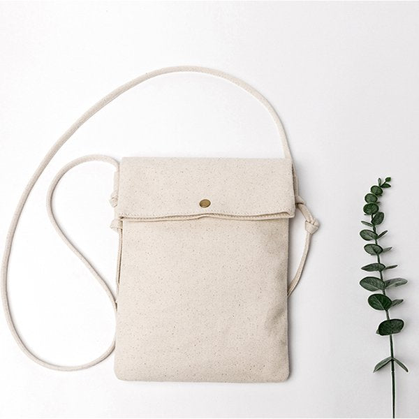 文青帆布側背小包