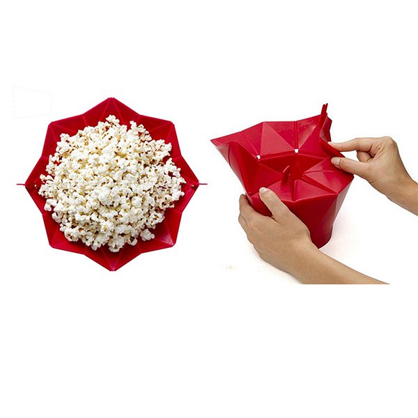 矽膠微波用摺疊爆米花碗