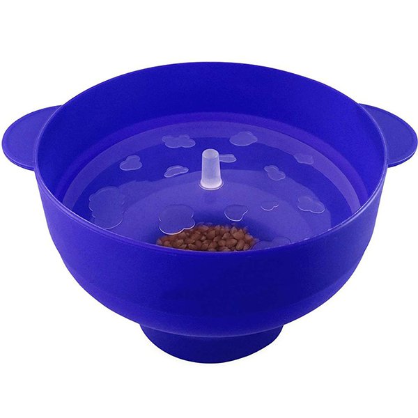 微波可摺疊附蓋矽膠摺疊爆米花碗