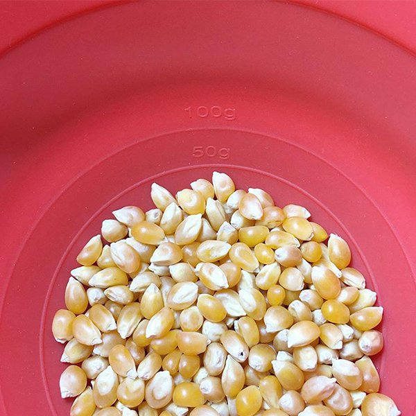 微波可摺疊附蓋矽膠摺疊爆米花碗