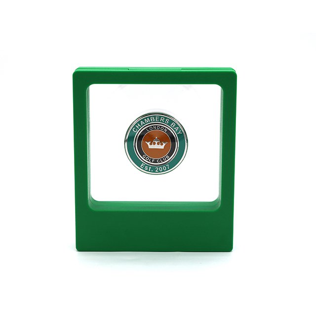 透明懸浮塑料綠色展示盒