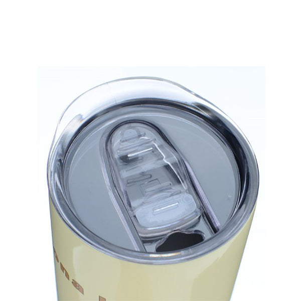 茶色咖啡吸管不鏽鋼保溫杯