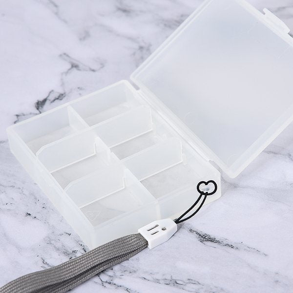 6格藥盒-塑PP材質-附掛繩