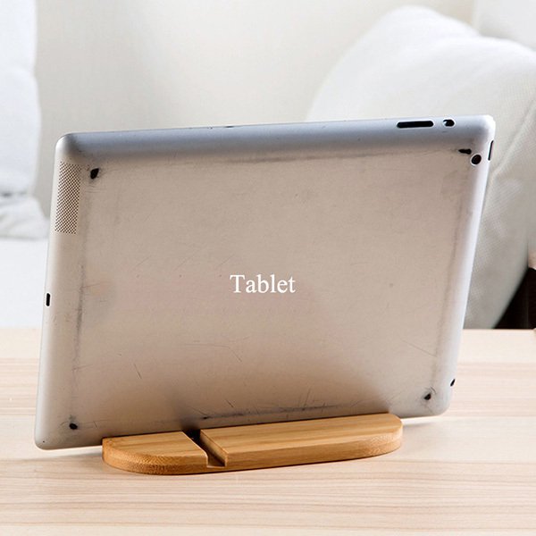 竹製手機架-橢圓造型