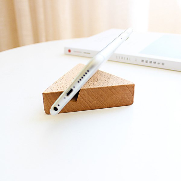 木製手機架-三角形造型