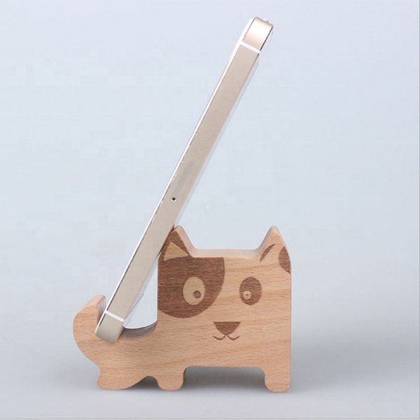 木製手機架-小狗造型