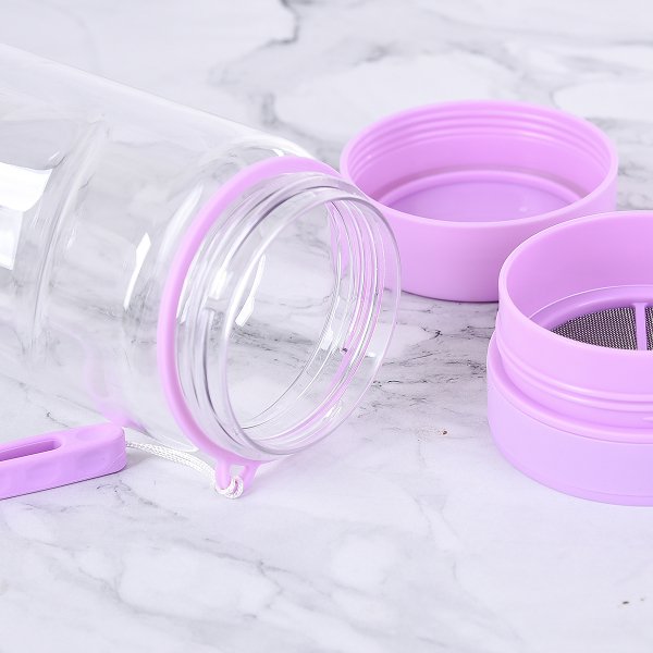 環保塑膠雙層可放置廣告卡紙隨行杯