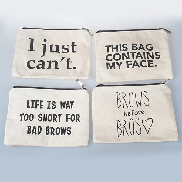 帆布拉鍊袋-單面單色印刷