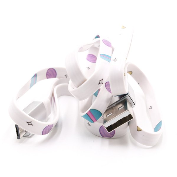 扁平USB傳輸充電線