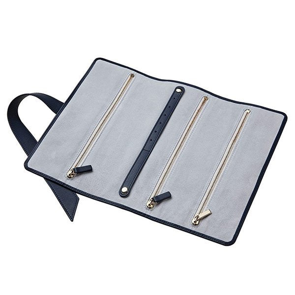 單層飾品盒-長方形真皮首飾包