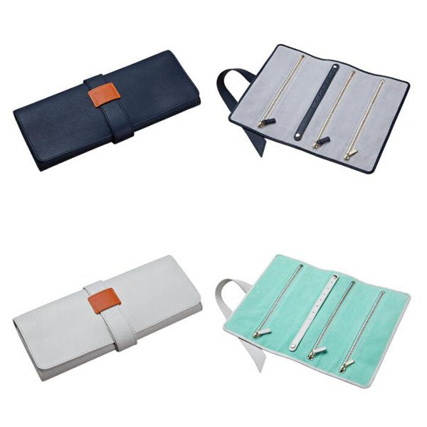 單層飾品盒-長方形真皮首飾包